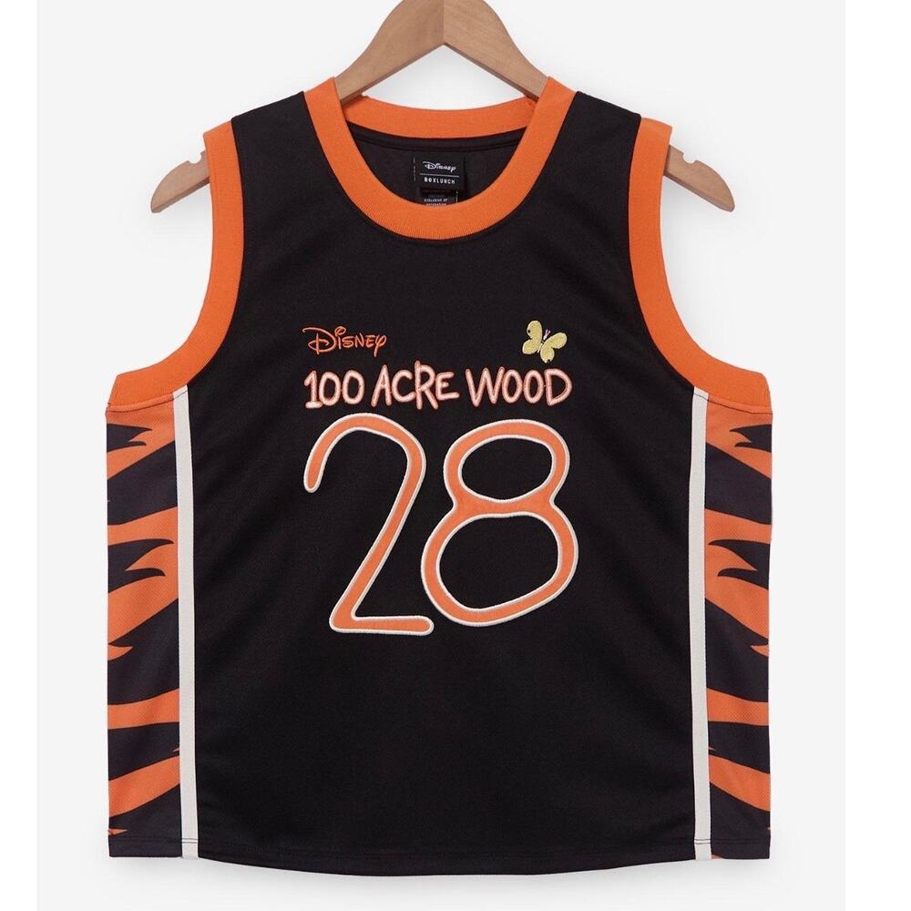 Disney Winnie the Pooh TIGGER 100 Acre Woods Basketball Jersey XS NWT